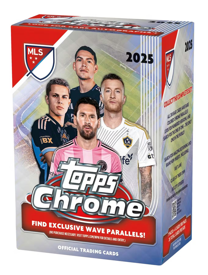 2025 TOPPS CHROME MLS SOCCER BLASTER BOX