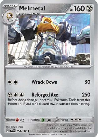 Melmetal 104 - SV07 Stellar Crown Reverse Holofoil