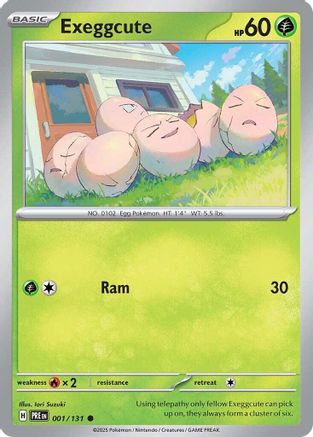 Exeggcute 1 - SV Prismatic Evolutions Reverse Holofoil