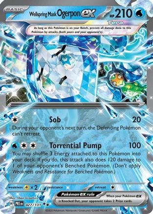 Wellspring Mask Ogerpon ex - 027/131 27 - SV Prismatic Evolutions Holofoil