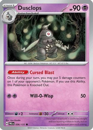Dusclops 36 - SV Prismatic Evolutions
