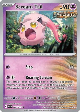 Scream Tail 42 - SV Prismatic Evolutions Reverse Holofoil