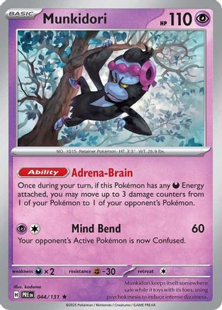 Munkidori 44 - SV Prismatic Evolutions Reverse Holofoil