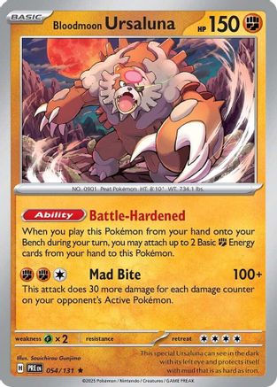Bloodmoon Ursaluna 54 - SV Prismatic Evolutions Reverse Holofoil