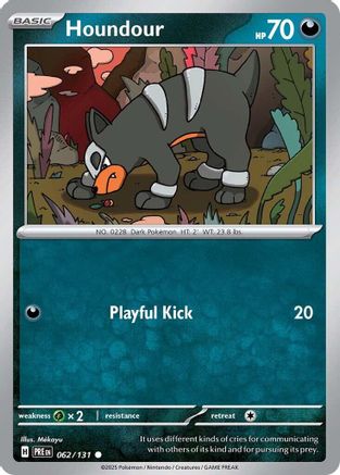 Houndour 62 - SV Prismatic Evolutions Reverse Holofoil