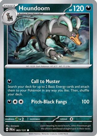 Houndoom 63 - SV Prismatic Evolutions Reverse Holofoil