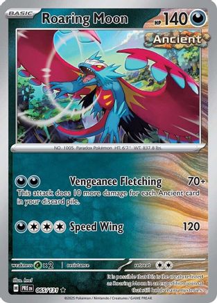 Roaring Moon 65 - SV Prismatic Evolutions Holofoil