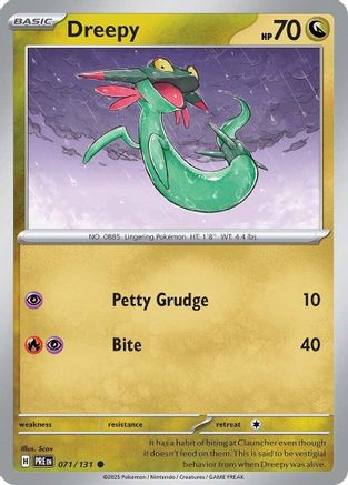 Dreepy 71 - SV Prismatic Evolutions Reverse Holofoil