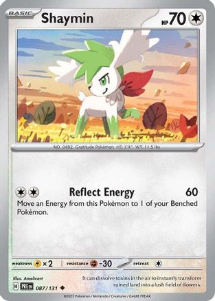 Shaymin 87 - SV Prismatic Evolutions Reverse Holofoil