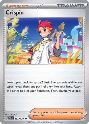 Crispin - 105/131 105 - SV Prismatic Evolutions Reverse Holofoil