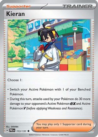 Kieran - 113/131 113 - SV Prismatic Evolutions Reverse Holofoil