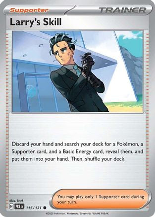 Larry's Skill - 115/131 115 - SV Prismatic Evolutions Reverse Holofoil