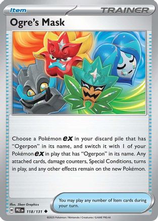 Ogre's Mask 118 - SV Prismatic Evolutions Reverse Holofoil