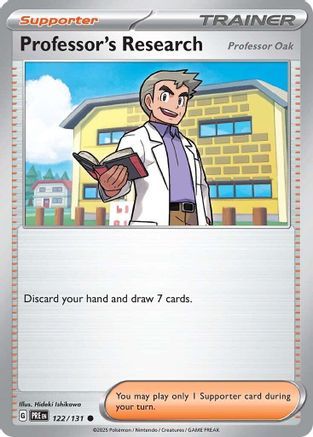 Professor's Research [Professor Oak] 122 - SV Prismatic Evolutions Reverse Holofoil