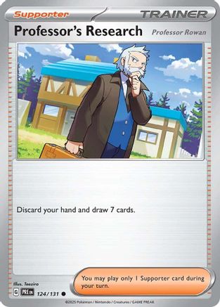 Professor's Research [Professor Rowan] 124 - SV Prismatic Evolutions Reverse Holofoil