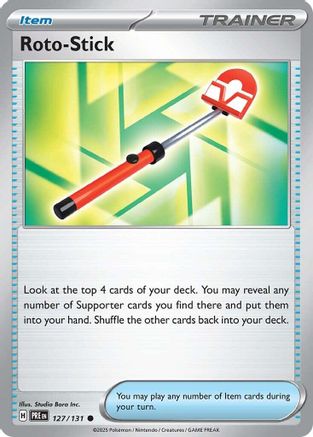 Roto-Stick 127 - SV Prismatic Evolutions Reverse Holofoil