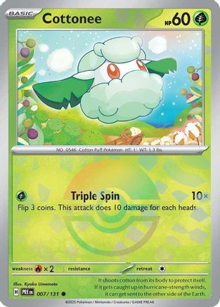 Cottonee (Poke Ball Pattern) 7 - SV Prismatic Evolutions Holofoil