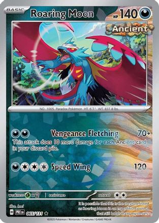 Roaring Moon (Poke Ball Pattern) 65 - SV Prismatic Evolutions Holofoil