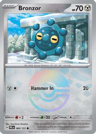 Bronzor (Poke Ball Pattern) 66 - SV Prismatic Evolutions Holofoil