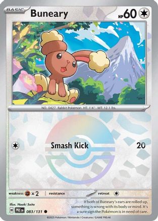 Buneary (Poke Ball Pattern) 83 - SV Prismatic Evolutions Holofoil