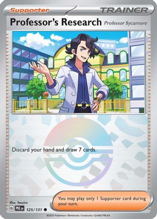 Professor's Research [Professor Sycamore] (Poke Ball Pattern) 125 - SV Prismatic Evolutions Holofoil