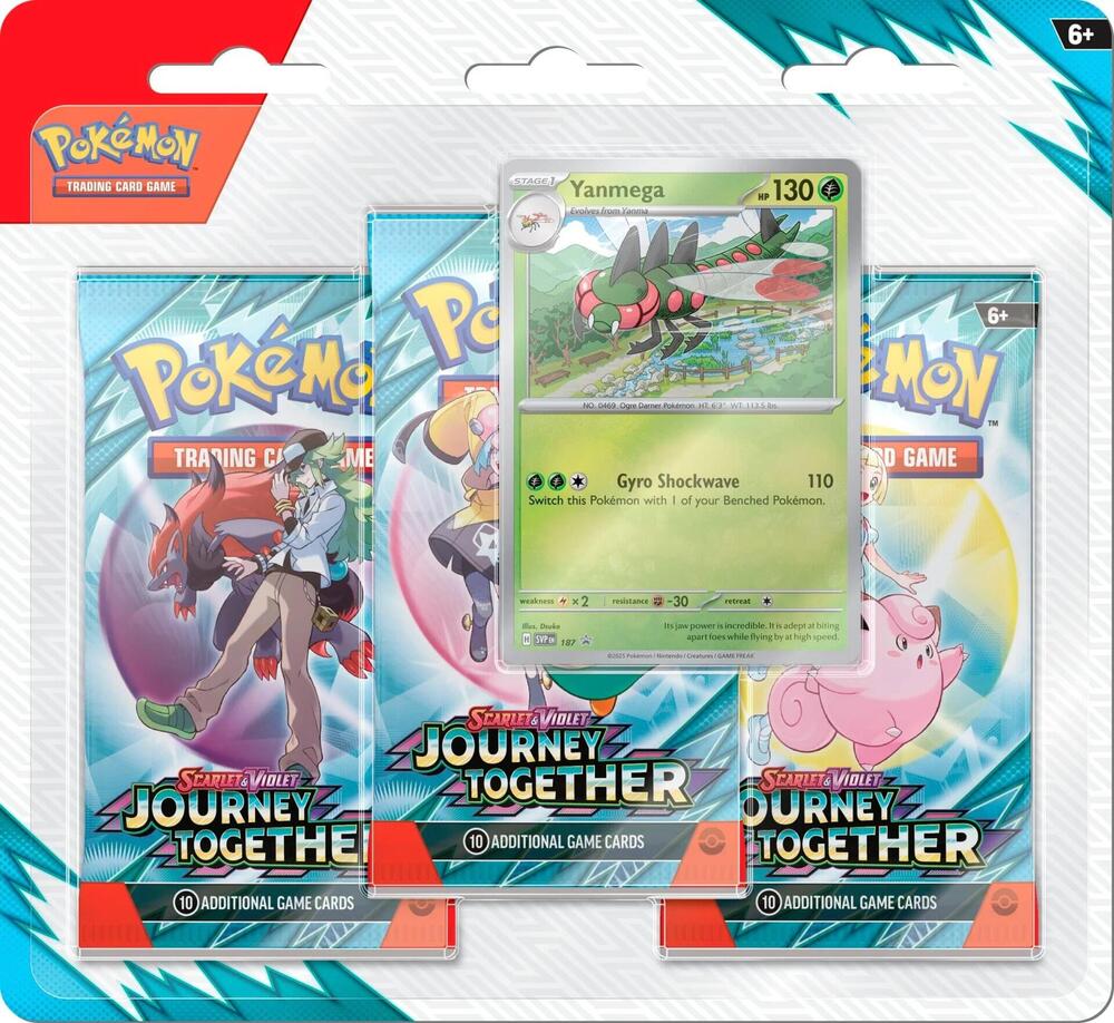 Pokémon TCG: Journey Together 3 Pack Blister (Assorted)