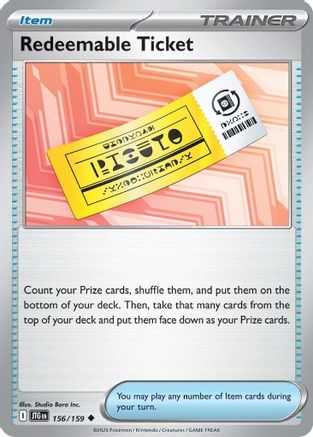 Redeemable Ticket 156 - SV09 Journey Together