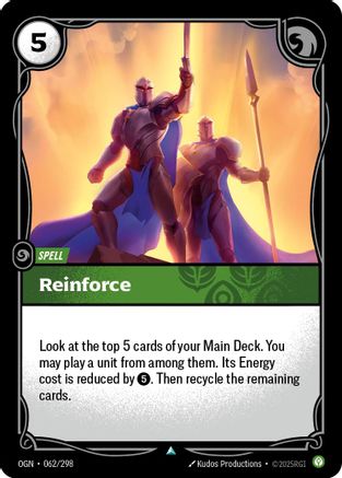 Reinforce (062/298) - Origins Foil
