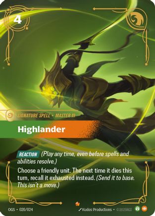 Highlander (020/024) - Origins Proving Grounds