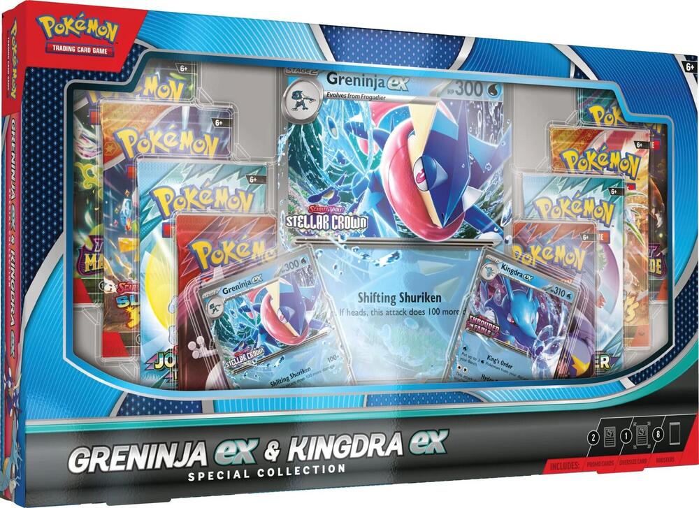 Pokémon TCG: Greninja EX & Kingdra EX Special Collection Box