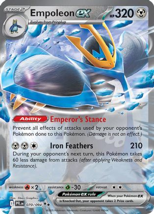 Empoleon ex - 070/094 70 - ME02 Phantasmal Flames Holofoil