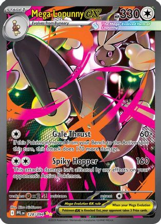 Mega Lopunny ex - 128/094 128 - ME02 Phantasmal Flames Holofoil
