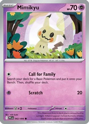 Mimikyu 42 - ME02 Phantasmal Flames Reverse Holofoil