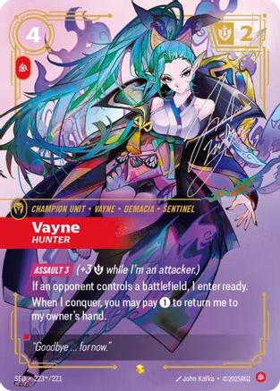Vayne - Hunter (Signature) (223*/221) - Spiritforged Foil