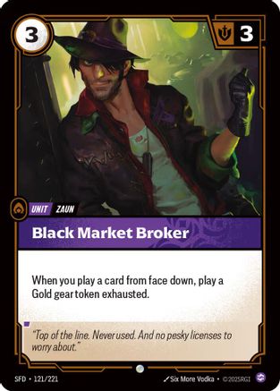 Black Market Broker (121/221) - Spiritforged Foil