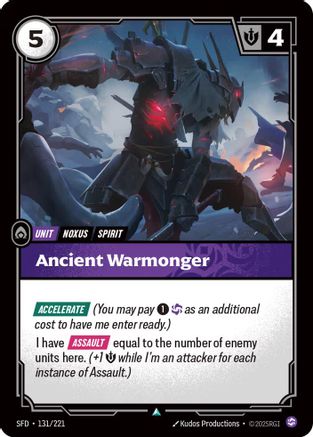 Ancient Warmonger (131/221) - Spiritforged Foil