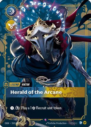 Viktor - Herald of the Arcane (Metal) (265/298) - Riftbound Organized Play Promotional Cards Foil