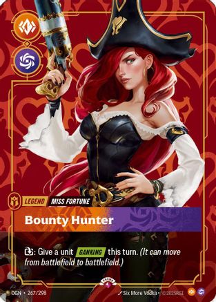 Miss Fortune - Bounty Hunter (Metal) (267/298) - Riftbound Organized Play Promotional Cards Foil