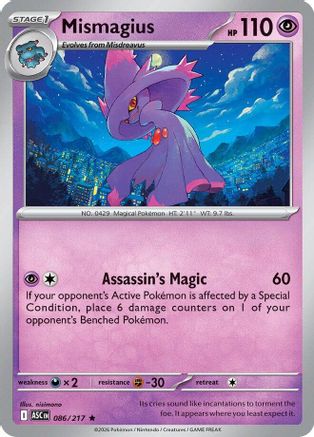 Mismagius 86 - ME Ascended Heroes Reverse Holofoil