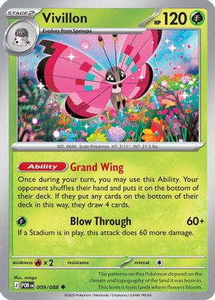 Vivillon 9 - ME03 Perfect Order Reverse Holofoil