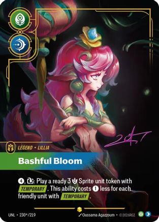 Lillia - Bashful Bloom (Signature) (230*/219) - Unleashed Foil