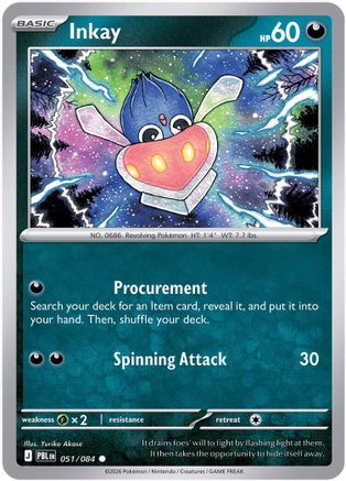 Inkay 51 - ME05 Pitch Black Reverse Holofoil