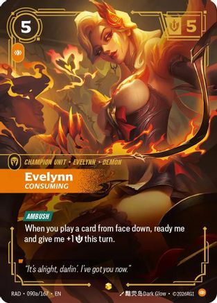 Evelynn, Consuming (Alternate Art) (090a/167) - Radiance Foil