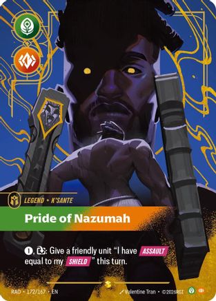K'Sante, Pride of Nazumah (Overnumbered) (172/167) - Radiance Foil