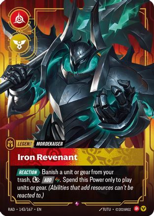Mordekaiser, Iron Revenant (143/167) - Radiance Foil
