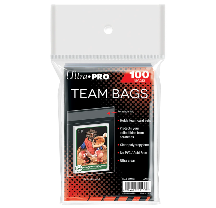 Ultra Pro Team Bags Resealable Sleeves (100ct)