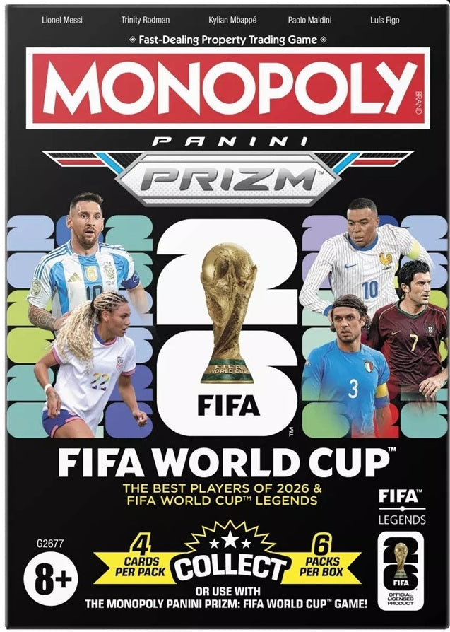 2026 PANINI PRIZM MONOPOLY FIFA WORLD CUP SOCCER BLASTER BOX