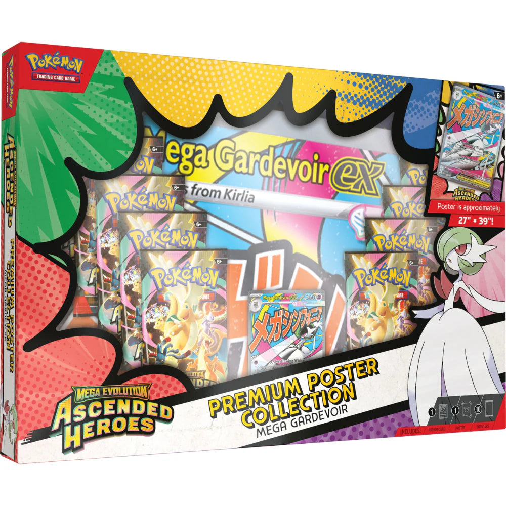 Pokémon TCG: Mega Evolution-Ascended Heroes Poster Collection - Mega Gardevoir ex