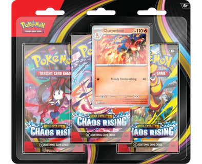 Pokemon - Mega Evolution - Chaos Rising - 3 Pack Blister
