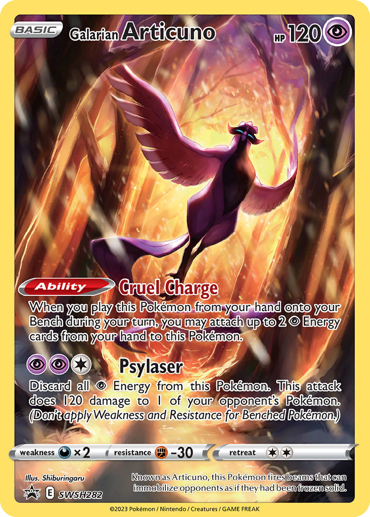 Galarian Articuno SWSH282/307 - SWSH Black Star Promos